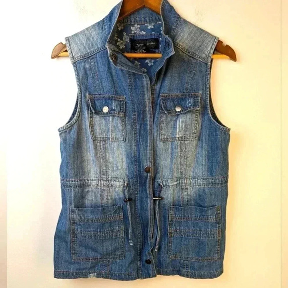 Vintage Blue Jean Vest - Medium - Picture 1 of 4